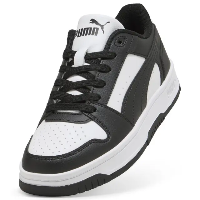 Puma Rebound Slam Lo Jr (GS) (408292-01) - Λευκό-Μαύρο 3