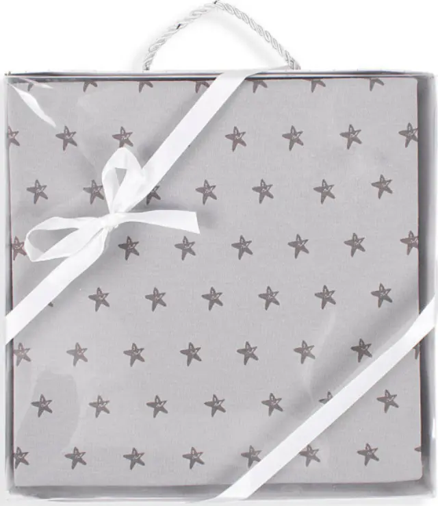 Interbaby Κουβέρτα Αγκαλιάς Και Λίκνου 80*110cm Estrella Grey 98042 2