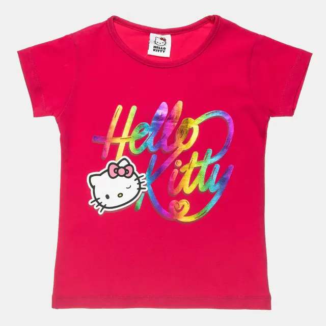 Μπλούζα Hello Kitty με γυαλιστερό τύπωμα