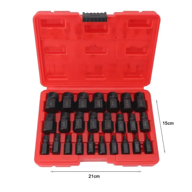 Σετ Εξωλκείς για Βίδες 25τμχ - New Screw Bolt Extractor Set 25pcs 089092 3