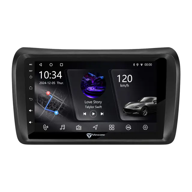 VenCore Οθόνη Multimedia Android 15 9" PX5S Octa-Core 2GB/32GB IPS με Πρόσοψη, CarPlay, Android Auto και Υποστήριξη Κάμερας 360° για Nissan NV350 2012-2017 – Μαύρη (3236-10005-0446B) 2