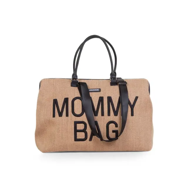 Τσάντα Αλλαγής ChildHome Mommy Bag Large Raffia BR77379 2