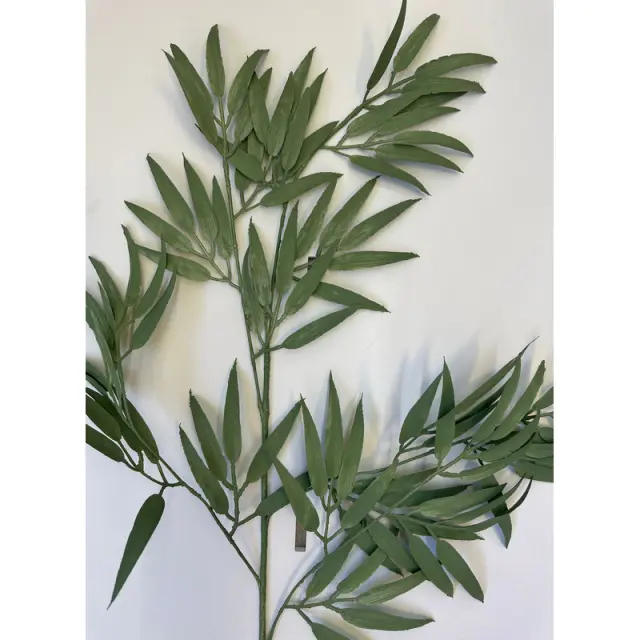 Κλαδί με φύλλα μπαμπού, πράσινο, 97cm