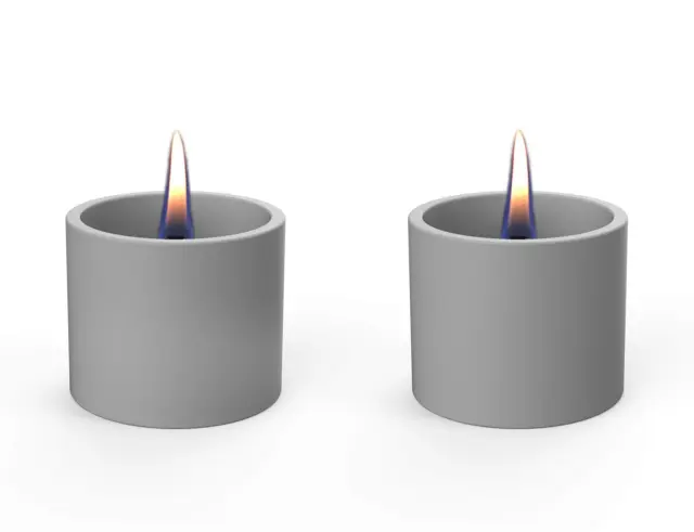 Επιτραπέζια Εστία Φωτιάς Breeze 8 Tenderflame με διάρκεια καύσης 4 - 5 ώρες, χωρητικότητα δεξαμενής 150ml και διαστάσεις 9x7.5cm - Grey - 2 τεμάχια TF-600048