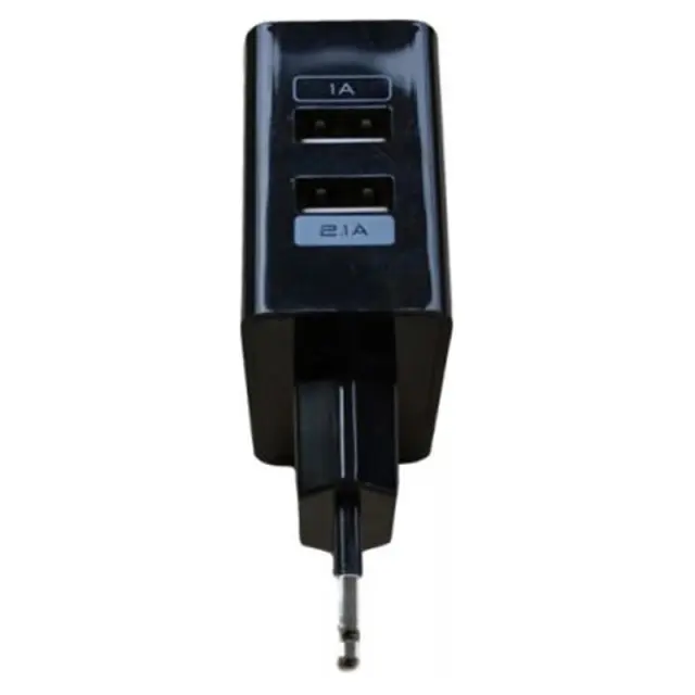 Ανταπτοράκια Ρεύματος Osio Otu-385B Με 2 Usb Μαύρο