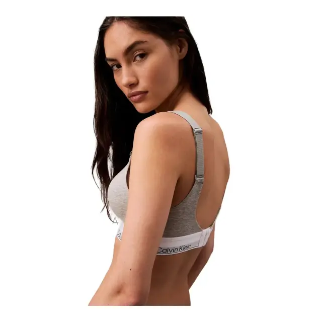 Calvin Klein Γυναικείο Μπουστάκι Lift Bralette Modern Cotton, Χρώμα Grey Heather - L 2