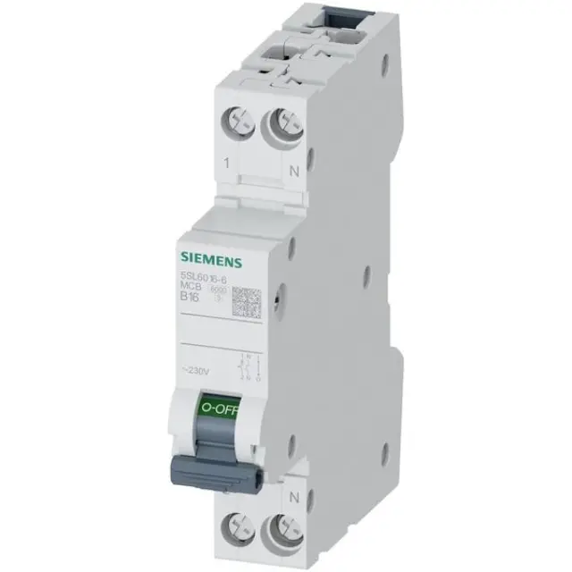 CIRCUIT BREAKER 230V 6KA, 1+N-POLE/1MW B16