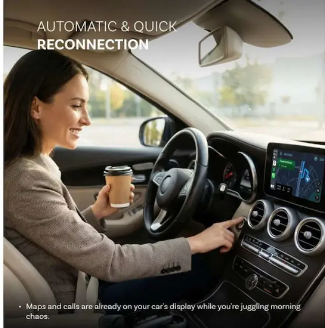 Ottocast® Wireless Car Adapter CA530-T Mini Aura 2026 3