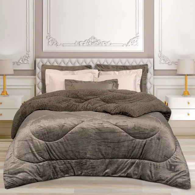 Greenwich Polo Club Κουβερτοπαπλωμα Υπερδιπλο Essential 3958 Taupe 3