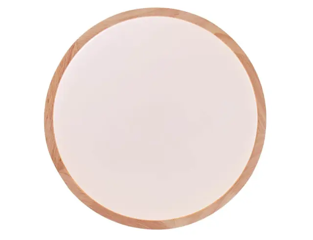 Φωτιστικό Οροφής Απλίκα Slimline Brilliant, με λαμπτήρα LED και διαστάσεις 34x34x3.6cm - Απόχρωση Ξύλου 3