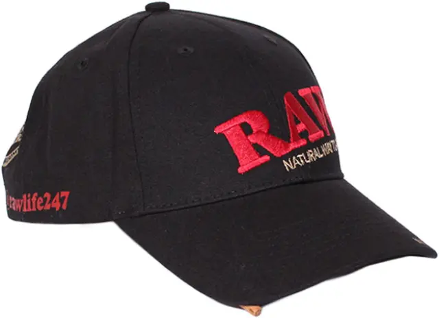 RAW Hat Καπέλο Μαύρο-Κόκκικο με Poker - One Size