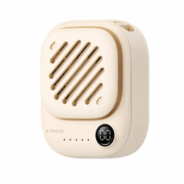 AECOOLY CLICK 01 Mini Portable Neck Fan, Beige