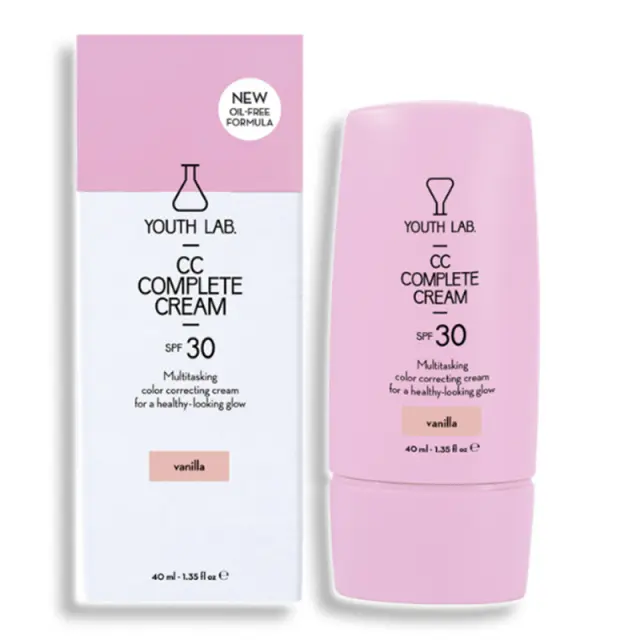 Youth Lab. CC Complete Cream Vanilla (Light) Καλυπτική Κρέμα Ολικής Αναδόμησης SPF30, 40ml