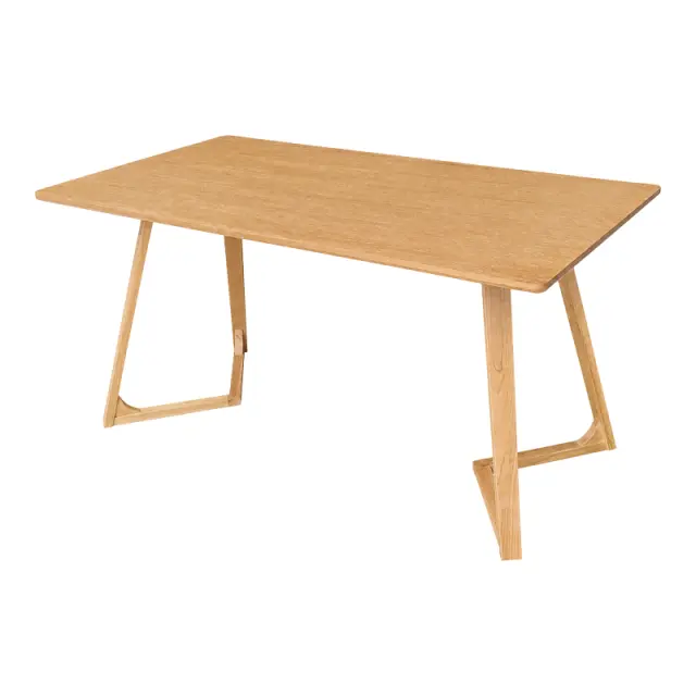 Τραπέζι Pendra pakoworld mdf επιφάνεια με πόδι ξύλο μασίφ σε sonoma απόχρωση 150x80x75εκ 3