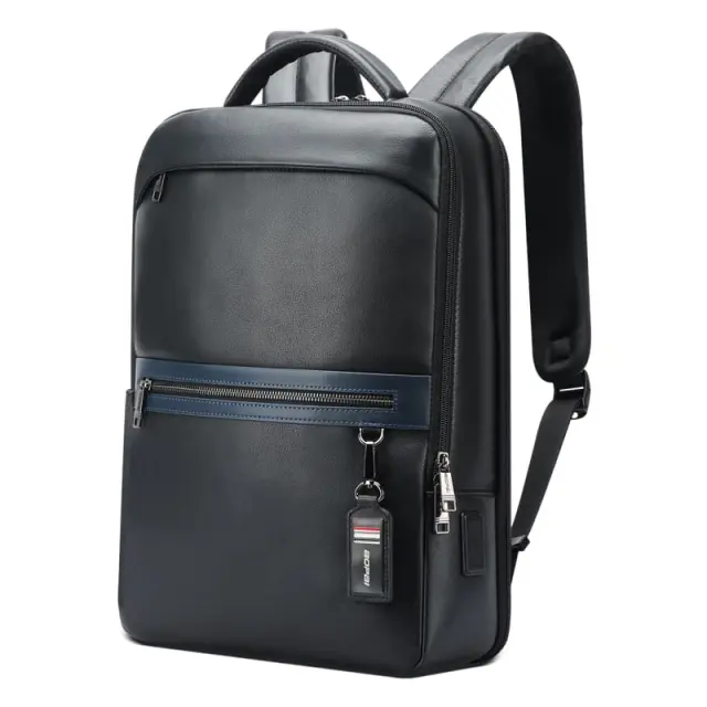 Δερμάτινο Σακίδιο πλάτης Αντικλεπτικό 24L Laptop 15,6 Bopai 61-122101 μαύρο - One Size