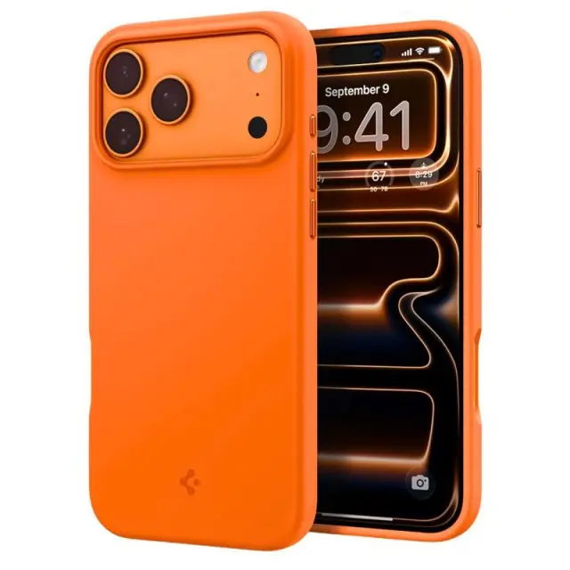 Θήκη Σιλικόνης Spigen Apple iPhone 18 Pro Max/ 17 Pro Max MagSafe Silicone Fit Πορτοκαλί N70542
