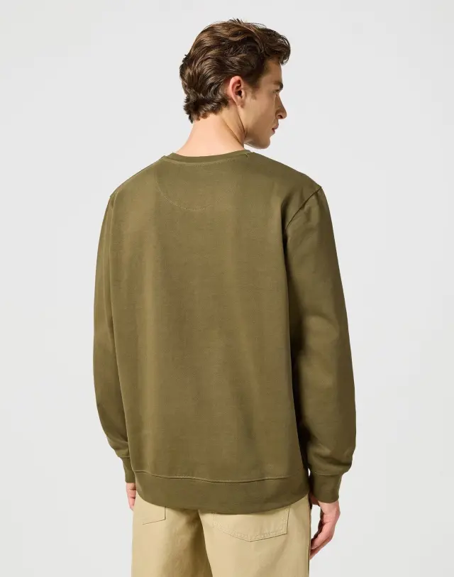 Wrangler Χ Casey Jones Ανδρικό 112357315 Φούτερ Βαμβακερό Regular-Fit – Ivy Green - M 2