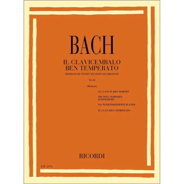 RICORDI - J.S.Bach - Il Clavicembalo ben Temperato Vol. II