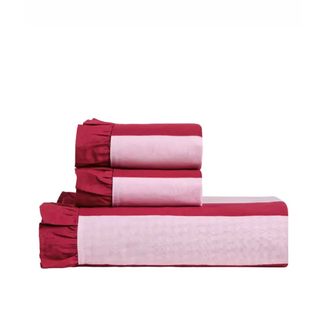 Σετ Παπλωματοθήκη Ημίδιπλη 2 Τεμαχίων Kentia Iokasti 27 Magenta-Pink 185x245 3