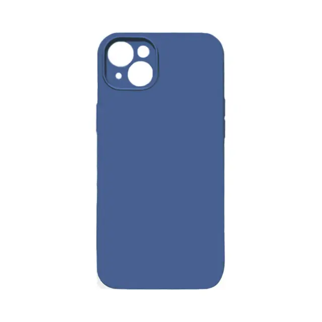 Θήκη Σιλικόνης Soft Back Liquid Silicone Case Για Apple iPhone 13 / 14 Σκούρο Μπλε