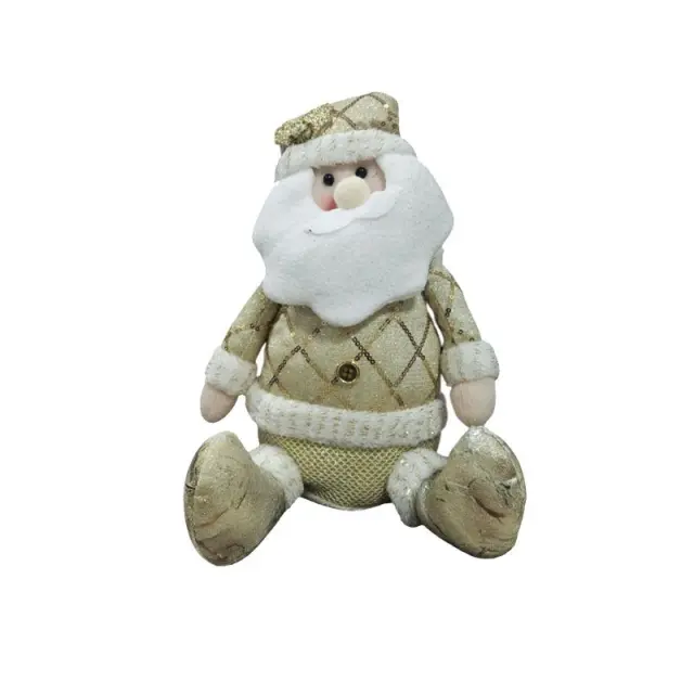 Διακοσμητικός Άγιος Βασίλης Χρυσός 30cm - Decorative Gold Santa Claus 0281004