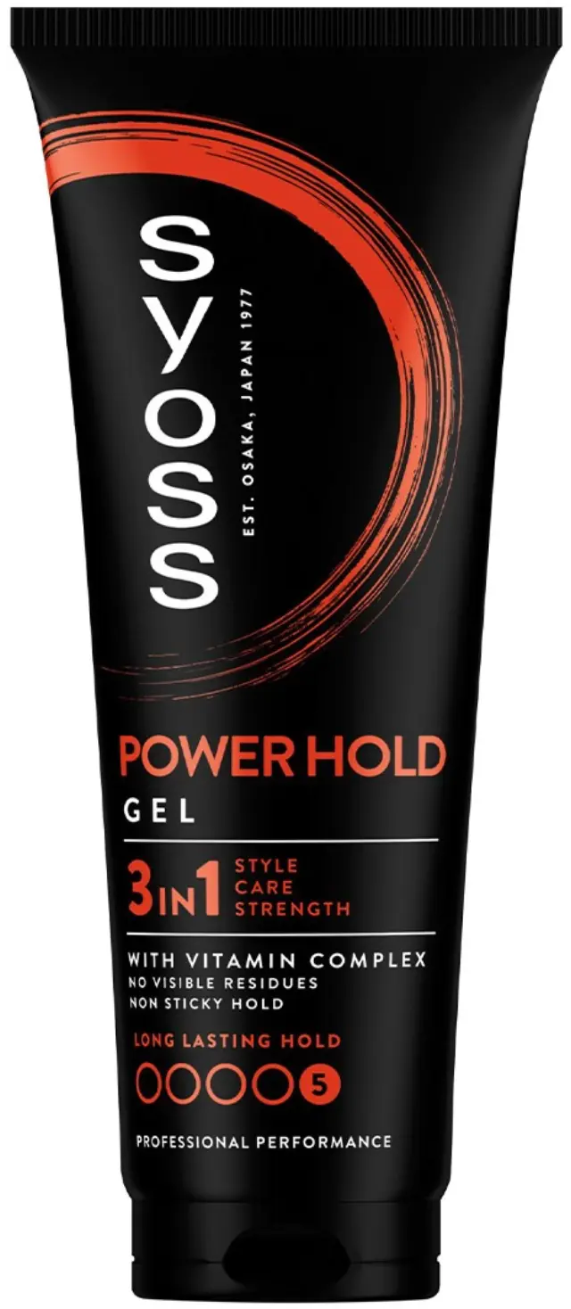 Syoss Ανδρικό Gel Μαλλιών Power Hold Mega Strong 250ml
