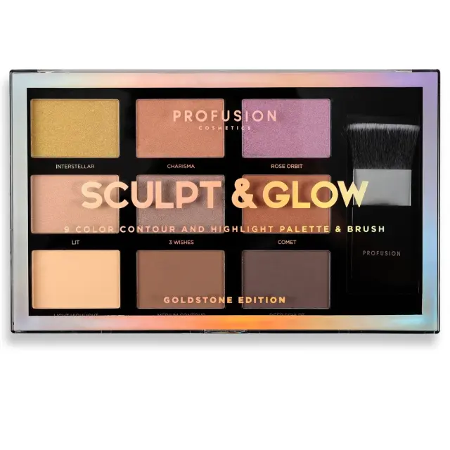 Profusion Cosmetics Sculpt & Glow 9 Colors Goldstone Edition