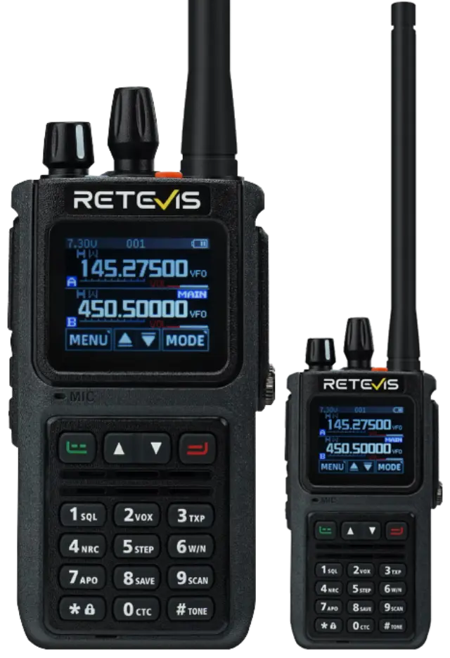 ΠΟΜΠΟΔΕΚΤΗΣ RETEVIS C1, VHF/UHF, Αδιάβροχος 5W