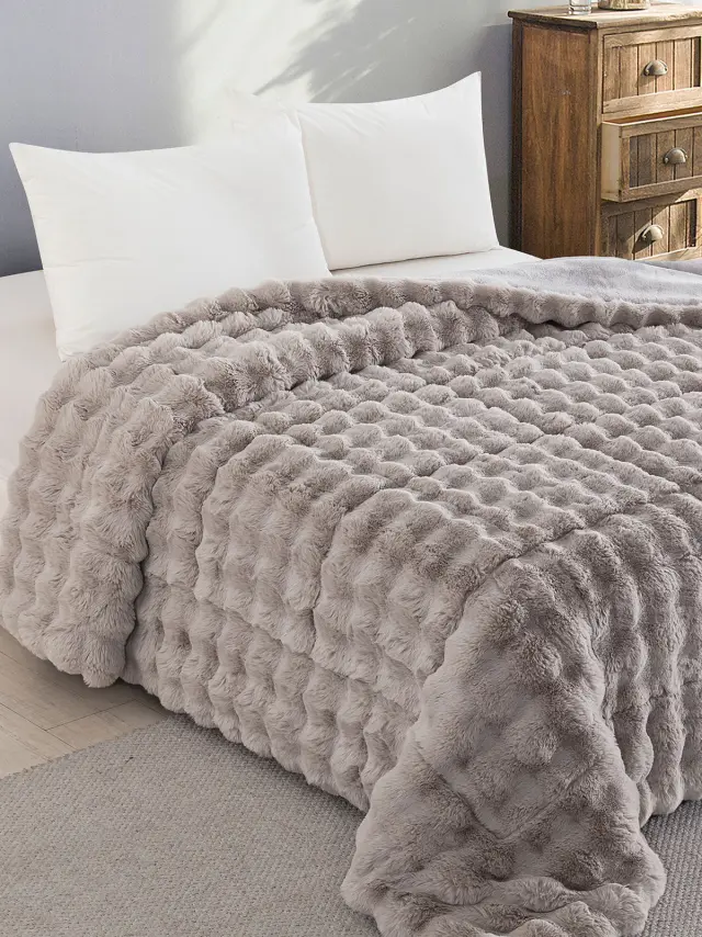 Κουβερτοπάπλωμα Rabbit Light Grey King Size (240x250) Sunshine