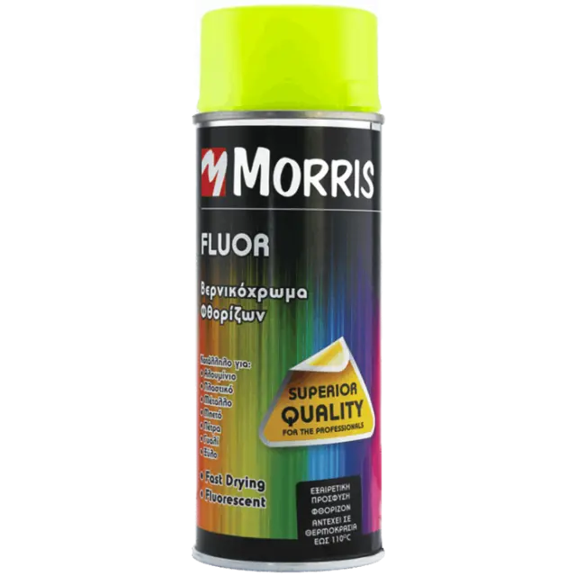 SPRAY ΦΩΣΦΟΡΙΖΩΝ ΛΑΚΑ ΚΙΤΡΙΝΗ MORRIS 400ML 28534