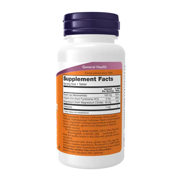 Now | Melatonin 1mg Συμπλήρωμα για τον Ύπνο με Μελατονίνη | 100 ταμπλέτες 2