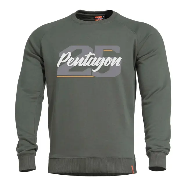 Pentagon Hawk Sweater 25-Μπλούζα Φούτερ για Καθημερινή Χρήση - 06CG-Camo Green