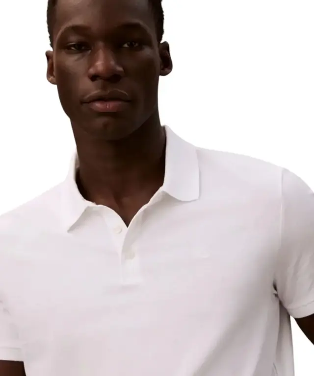 Calvin Klein - Ανδρικό T-Shirt Polo Classic Logo LV04RD255G-YAF Λευκό 2