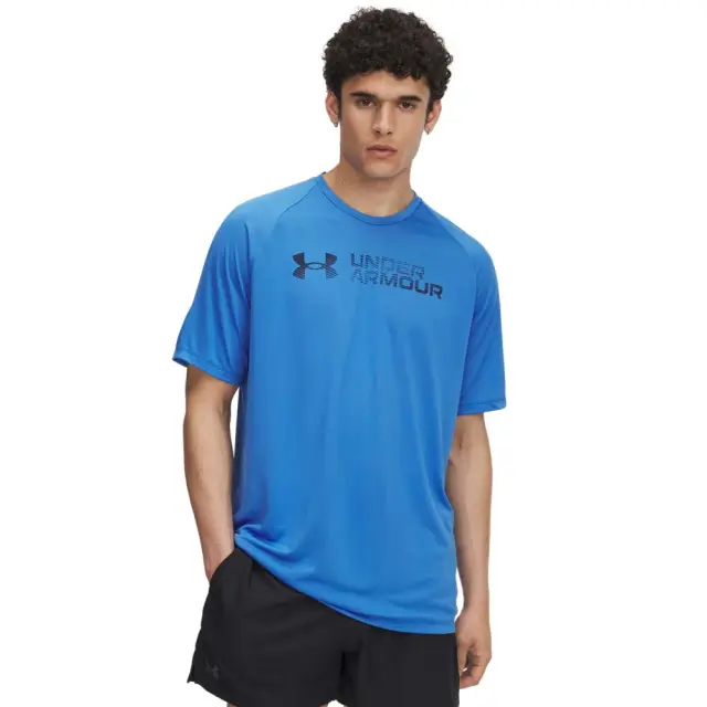Under Armour Men's Tech Reflective Shortsleeve T-Shirt Μπλε 6005116-402 (Under Armour)