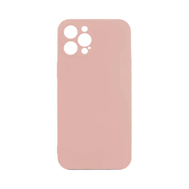Θήκη Σιλικόνης Soft Back Liquid Silicone Case Για Apple iPhone 13 Pro Max Ροζ