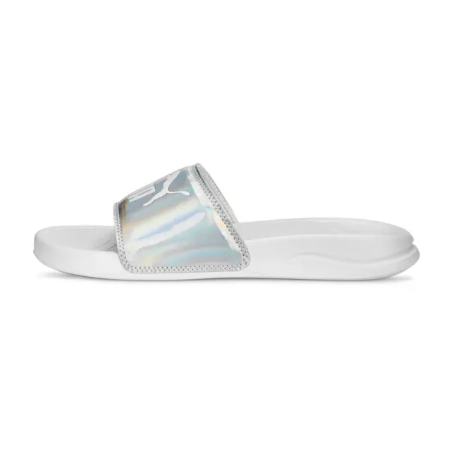 Puma Women's Popcat 20 Irridescent Slides Άσπρο - Ασημί 391014-01 (Puma) - 35.5 2