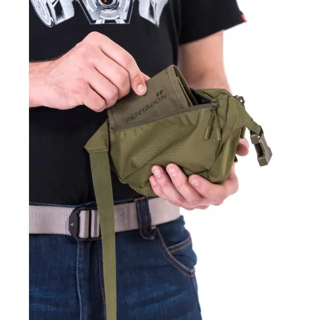 Pentagon Minor Travel Pouch 1.3lt-Τσαντάκι Μέσης 1.3 Λίτρων - 01-Black-Μαύρο 3