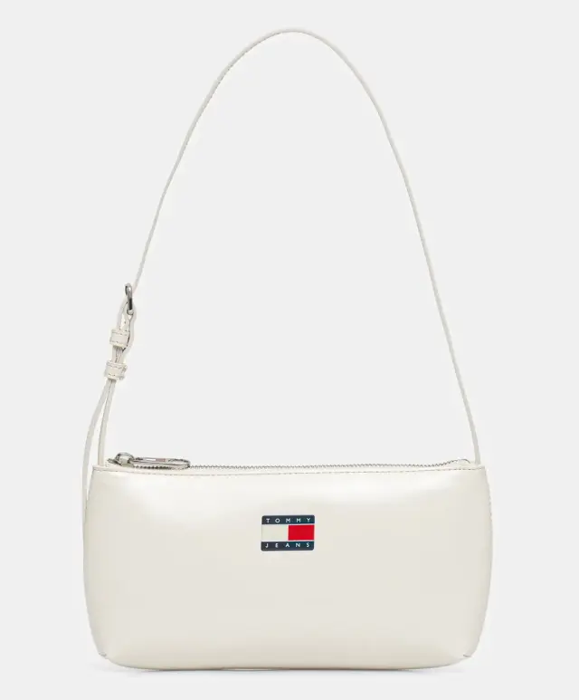 Γυναικεία Τσάντα Ώμου Tommy Hilfiger AW0AW17866-YBI Ιβουάρ Μπεζ - One Size