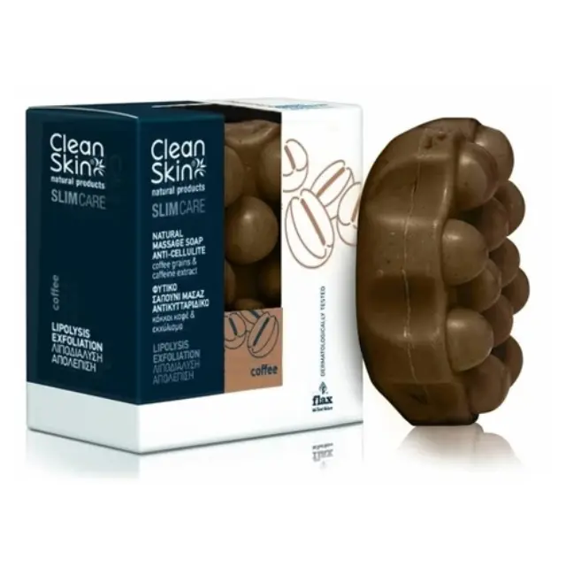 CleanSkin Natural Products Slimming & Anti-Cellulite Σαπούνι για την Κυτταρίτιδα Γλουτών με Εκχύλισμα Καφέ 100gr