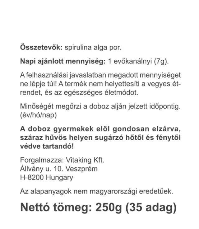 Vitaking Spirulina Algae Powder 3