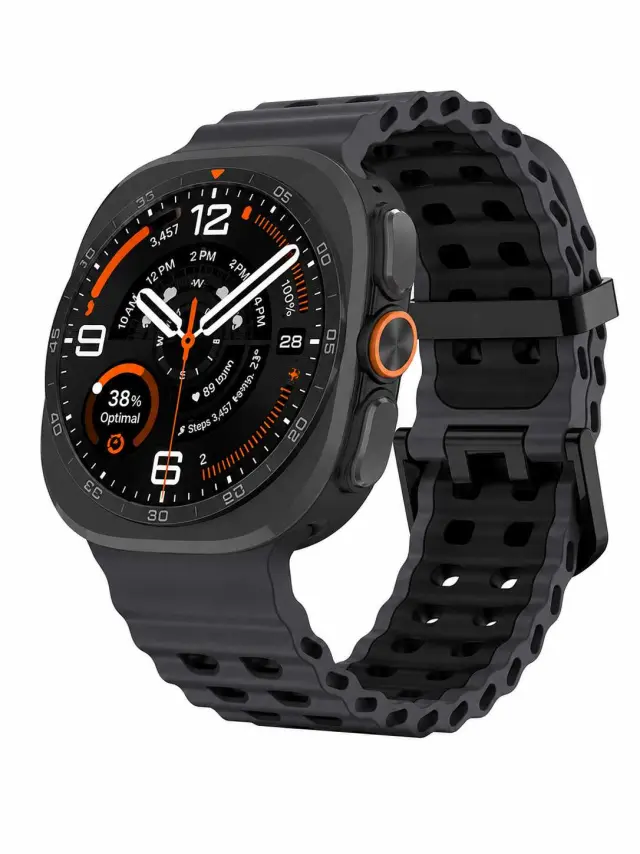 Tech-protect Iconband Pro Samsung Galaxy Watch Ultra 1 / 2 2024-2026 (47 Mm) Σκούρο Γκρι/Μαύρο