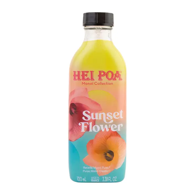 Hei Poa | Monoi Sunset Flower Έλαιο Πολλαπλών Χρήσεων με Άρωμα από Λουλούδια Purau | 100ml