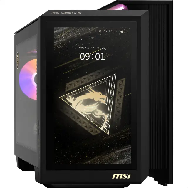 MSI MEG Vision X AI 2NVV7-009AT (black/transparent, Windows 11 Home)