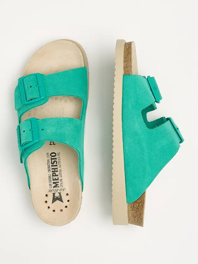 Mephisto Πέδιλα Γυναικείο δέρμα Nubuck Πράσινο MEP/HESTER GREEN 3