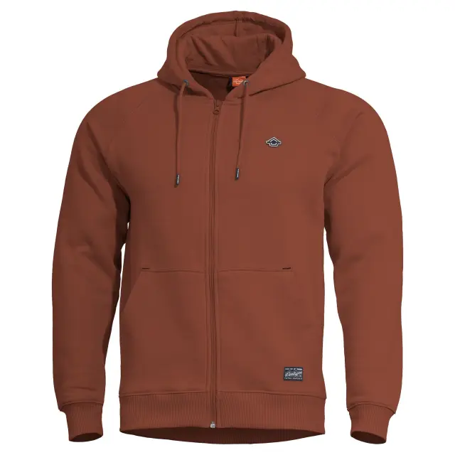 PHAETON HOOD ZIP SWEATER | K09021-ZIP 74-Maroon Red - S