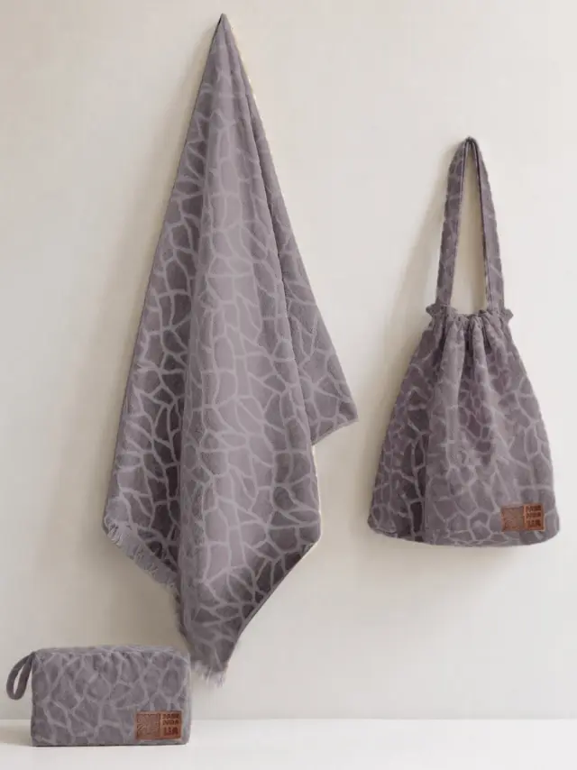 Τσάντα Θαλάσσης 40x45x20 Palamaiki PD 100% βαμβακερό- Grey