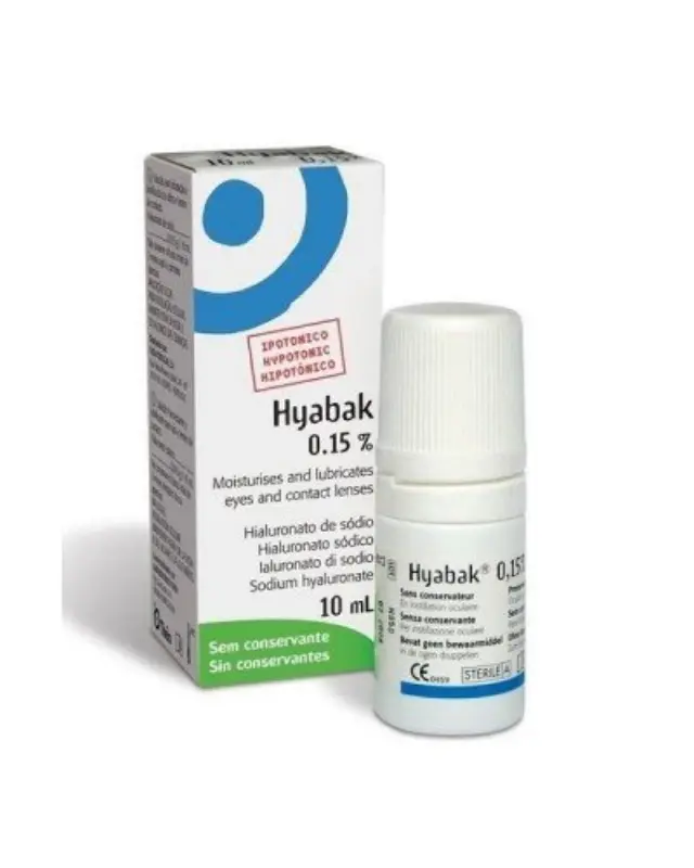 Thea Laboratoires Hyabak Οφθαλμικές Σταγόνες Ιδανικές για Ερεθισμένα Μάτια, 10ml