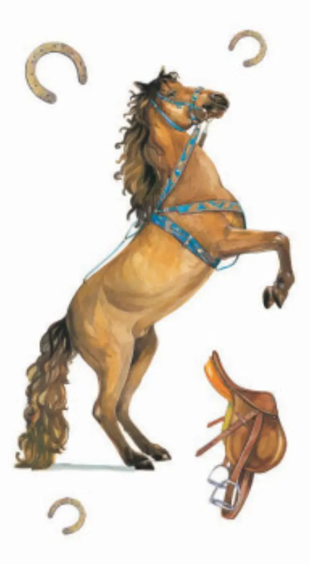 Αυτοκόλλητα για γυαλί & πορσελάνη Horses 11x20cm