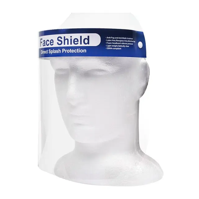 Face Shield - (προσωπίδα με σφουγγαράκι στο μέτωπο και λάστιχο στήριξης)