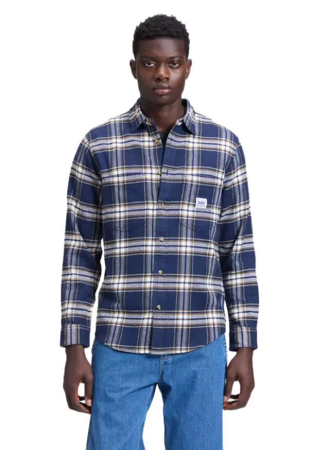 Lee Workwear Shirt 2.0 ανδρικό μακρυμάνικο πουκάμισο 112386428-1